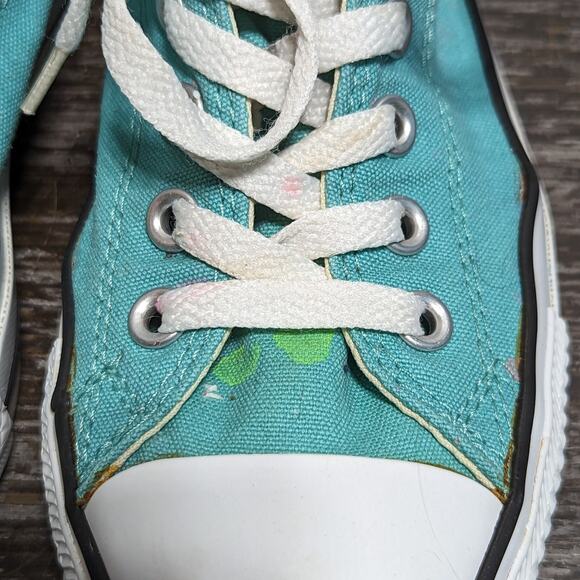 Converse Unisex Mint Green Classic Lace Up Sneaker Size Men's 6/Wos 8 - Picture 5 of 7